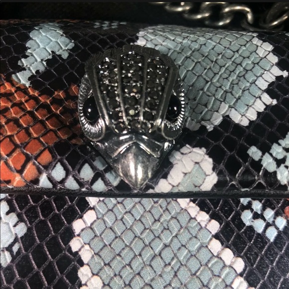 Snakeskin Crossbody Bag Orange Multi NWT - Picture 12 of 12